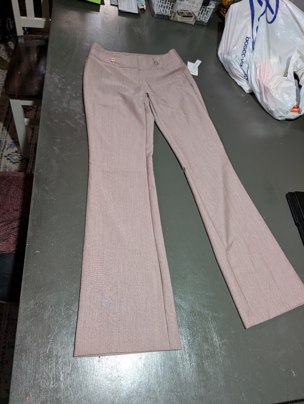 Joe Benbasset Size 1 26"W X 32"L Light Cream Colored Suit Pants NWT